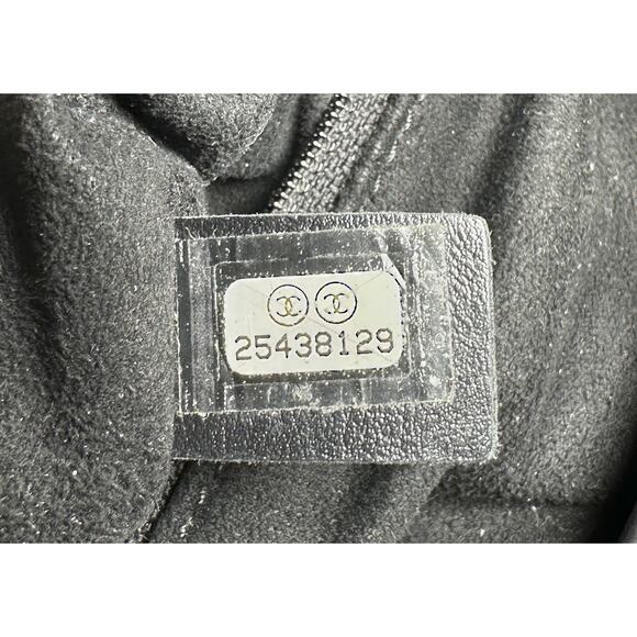 CHANEL Deauville Black Caviar Leather Studded Logo Large Shopping Tote Bag SHW - Picture 11 of 15